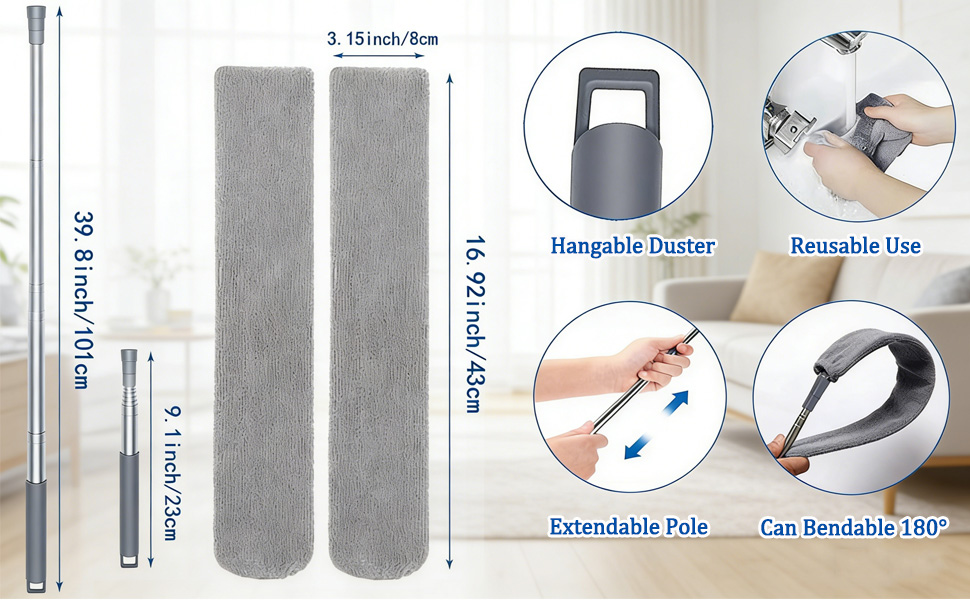 Retractable Gap Dust Cleaner