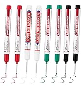 LYXMYGS 8 PCS Long Head Deep Hole Marker Pens,20mm Long Nib Marker, Longs Nose Markers, Waterproo...