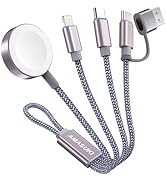 3 in 2 USB C Cable for Apple Watch Charger iPhone Charger USB C Multi Fa...