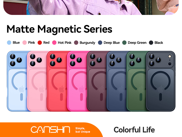Full Coverage Camera Protection Magnetic Shockproof Compatible with iPhone 18 Pro Case 6.3 inch