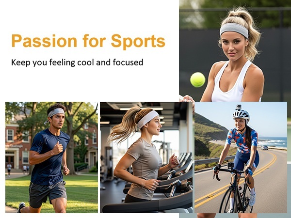 Headbands for Women, Stretchy Non Slip for Sports Workout Yoga and Running