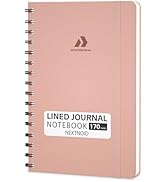 Lined Spiral Journal Notebook For Men & Women - A5 Journal 170 Pages, Hardcover Notebooks for Wor...
