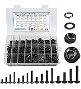 M2-M5 Metric Screws Assortment kit, M2/M3/M4/M5 Screw Kits 12.9 Alloy Steel Hex Socket Head Screw...