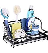 Consumest Sponge Holder Kitchen Sink Caddy Organizer, 304 Stainless Steel Kitchen Sink Organizer,...