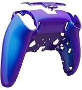 eXtremeRate Custom Back Housing Bottom Shell Compatible with ps5 Edge Controller, Chameleon Purpl...