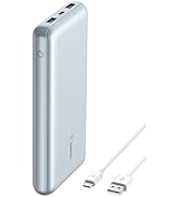 Belkin Power Bank, BoostCharge USB-C Portable Charger 20k w/ 1 USB-C Port and 2 USB-A Ports with ...