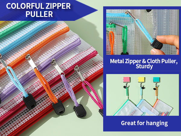 Sturdy & Colorful Zippers