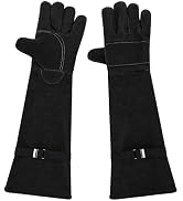 ENPOINT Animal Handling Gloves Bite Proof - Thickened Leather Cat Gloves for Scratching, Falconry...