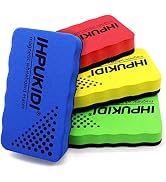 IHPUKIDI Dry Erase Eraser, Magnetic Whiteboard Eraser 4 Pack White Board Erasers, Dry Eraser for ...