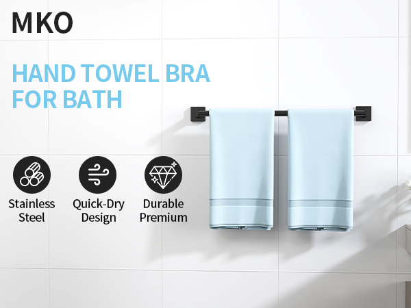 towel bar for bathroom wall