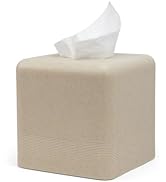 YMXYJM Square Resin Tissue Box Cover, Modern Heavy Duty Tissue Box Holder for Home Decor, Counter...