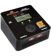 Spektrum S2100 Smart Charger: 200W (2x100W) AC Dual Output Lipo Battery Charger with Usb | LCD Co...