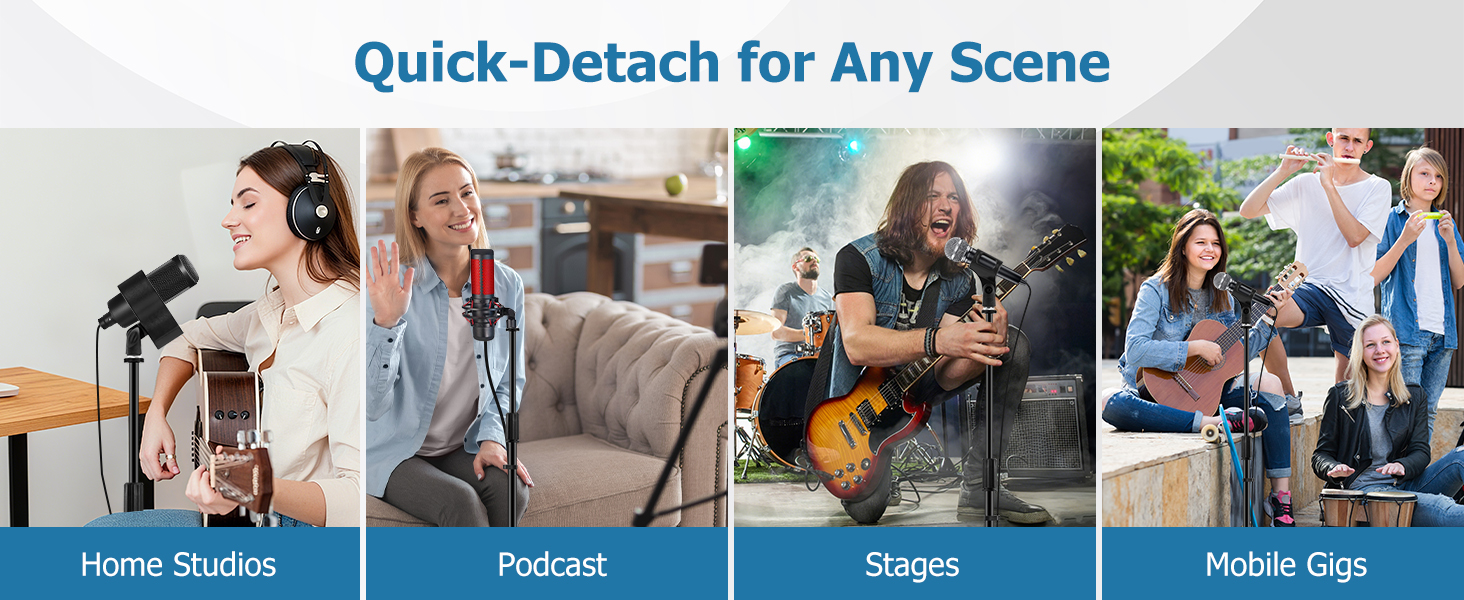 Floor Microphone Stand -Full-Scene Compatibility