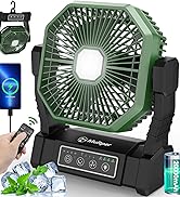 Multper 20000mAh Camping Fan Rechargeable with LED Lantern, Portable Fan Outdoor Camping Fans for...