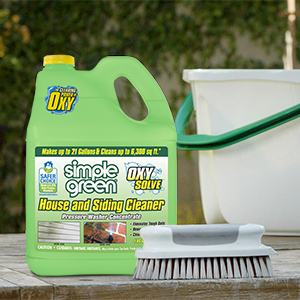 Mix 1 part Oxy Solve with 20 parts water in a bucket.