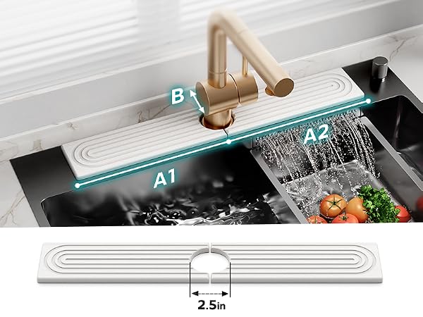 stone drying mat for kitchen counter