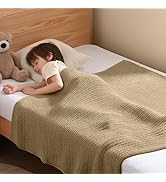 Guohaoi Knitted Weighted Blanket Kids (Beige 50