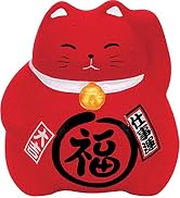 Japanese Ceramic Maneki Neko Feng Shui Fortune Lucky Cat Collectible Figurine Made in Japan, for ...