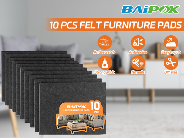 Felt Furniture Pads for Hardwood Floors Heavy Duty Felt Sheets