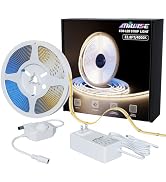 MIWISE COB LED Strip Light 32.8ft/10m,CRI 90+ Natural White 4000K High Lumen Dimmable Super Brigh...