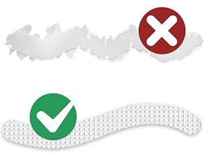 Clear shower stickers safe for acrylic and porcelain tubs
