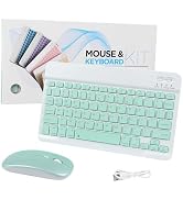 Wireless Bluetooth Keyboard and Mouse Combo, CHUYI Compact Ultra-Thin Sleek Design Cordless Recha...