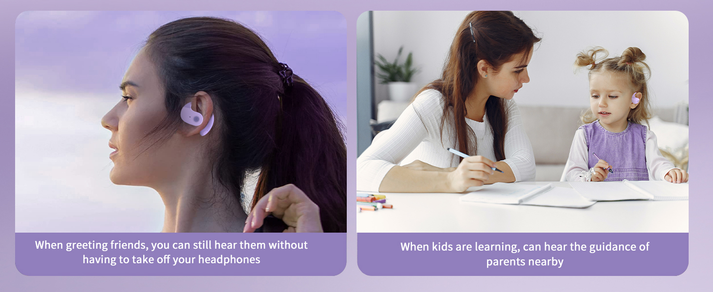 Hanging earphones, open audio, perceive the surrounding environment, smooth and stable call