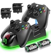 OIVO XSX Controller Charger Station with 2 Packs 5580mWh Rechargeable Battery for Xbox Series X/S...