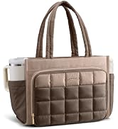 LOVEVOOK Teacher Tote Bag for Women Work Laptop Purse With Large Cup Holder | Large Puffer Nurse ...