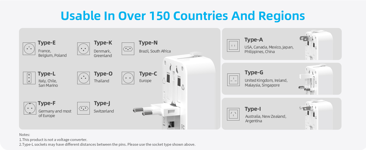 travel essentials vacation international travel power adapter