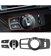Jaronx Compatible with BMW Headlight Control Switch Set,4PCS Headlight Switch Button Panel Contro...