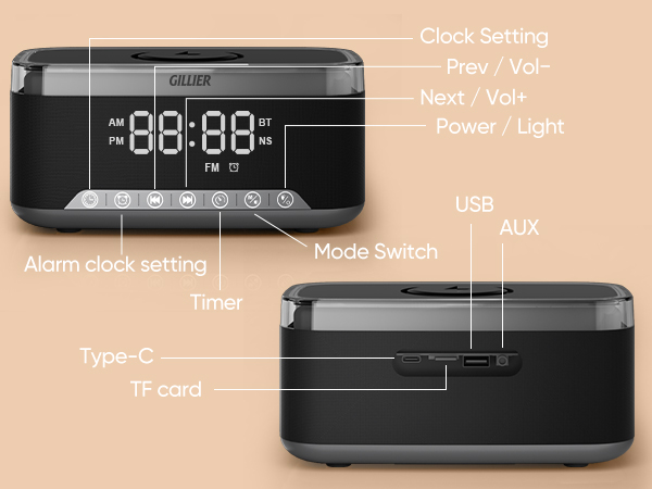 bluetooth alarm clock