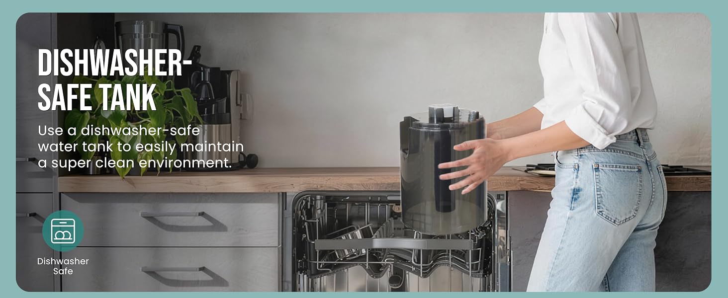 Dishwasher safe tank