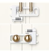 AST Code Cabinet Lock, 2 Pack, Keyless Double Door Locks, Long Version, Metal Childproof Cabinet ...