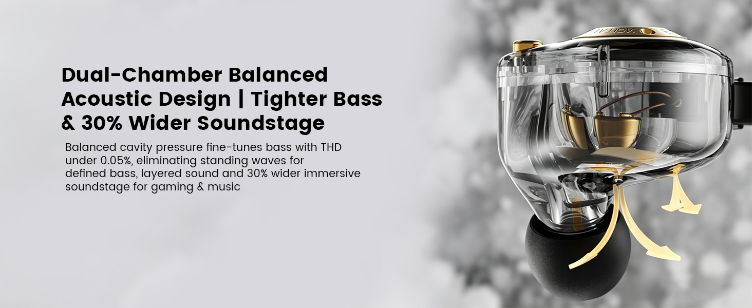 Wired IEM Earbuds,Earphones with Microphone&OFC Cable for Gaming,Video Musicians, Singers