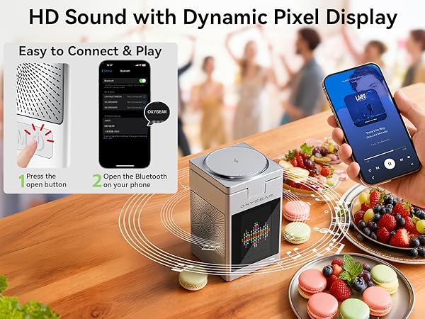 6 in 1 wireless charging station 7 in one wireless charging station wireless charger speaker