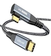 3FT USB C Monitor Cable for 4K UHD Display, 20Gbps High Speed Data Transfer, Right Angle USB C 3....