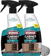 Weiman Cabinet and Wood Cleaner, Shine, Clean and Protect Spray - For Wood Cabinets, Furniture, T...
