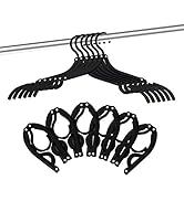 12 PCS Travel Hangers - Portable Folding Clothes Hangers Travel Accessories Foldable Clothes Dryi...