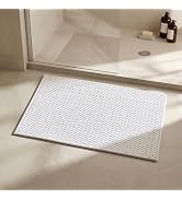 Triohero Bathroom Rugs Non Slip Washable, Super Absorbent Thin Bath Mat Small Quick Dry Low Pile ...