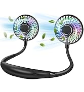 YALTOON Neck Fan, Hand Free Portable Neck Fans For Women, Kids, and Men, 3 Speed Adjustable Hangi...