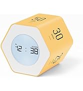 Mooas Multi-Hexagon Clock Cube, Digital Clock, Pomodoro Timer with Backlight 12/24H Count up & Co...