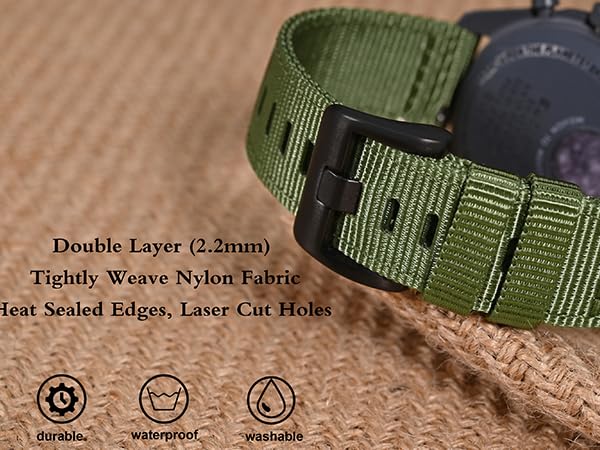 wristband bracelet premium weave replacement watchband