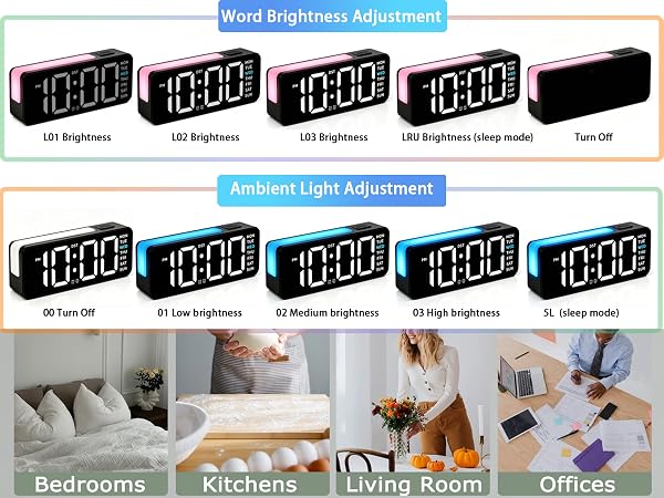 Small Digital Alarm Clock with DST