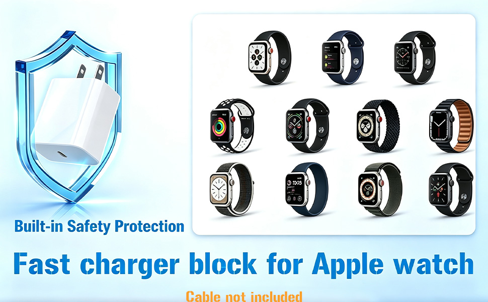 usb c charger block for apple iwatch series