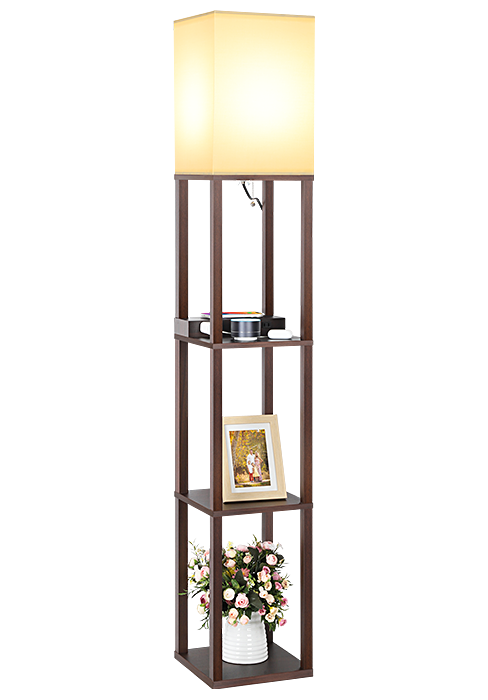 floor lamps with shelves