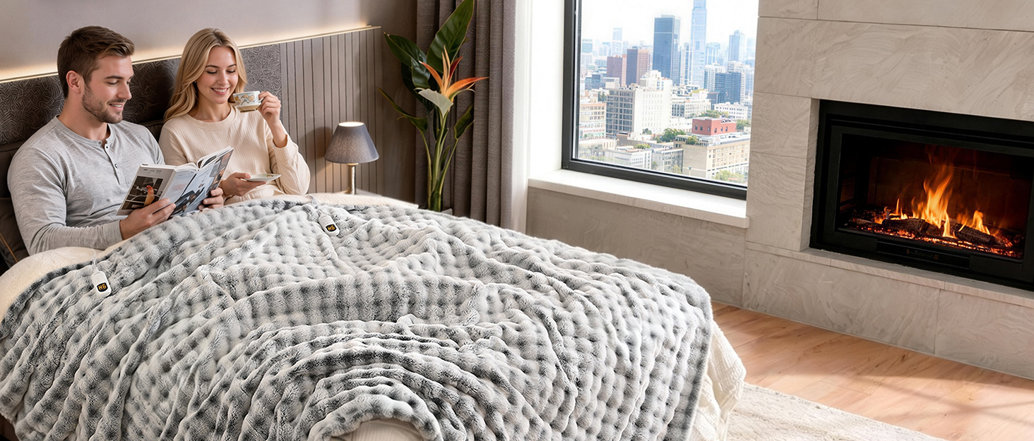 woomer bubble heated blanket king size