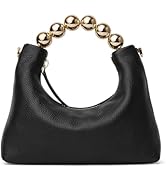 DORIS&JACKY Small Top Handle Clutch Purse for Women, Designer Evening Bag With Pearl Tote Handle ...