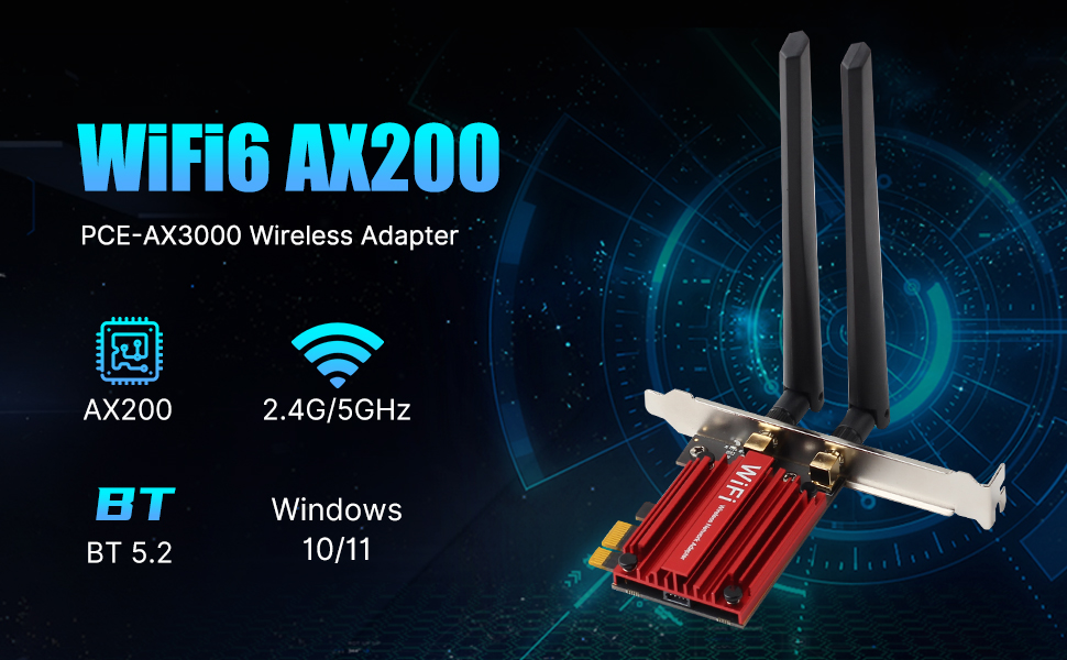 AX3000 pcie wifi card