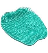 SinLoon Foot Brush Cleaner Feet Massager Foot Scrubber Shower Mat with Non-Slip Suction Cups and ...
